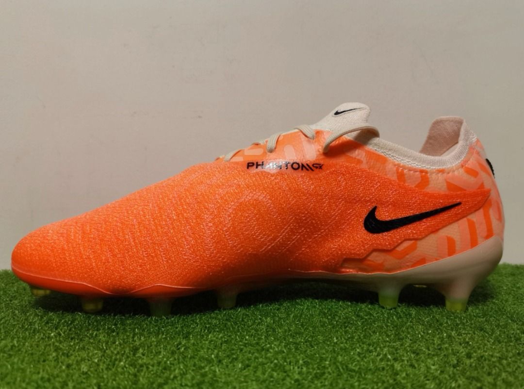 Nike Phantom Gx AG Pro 舒適百搭減震防滑耐磨足球鞋男款橙色, 男裝
