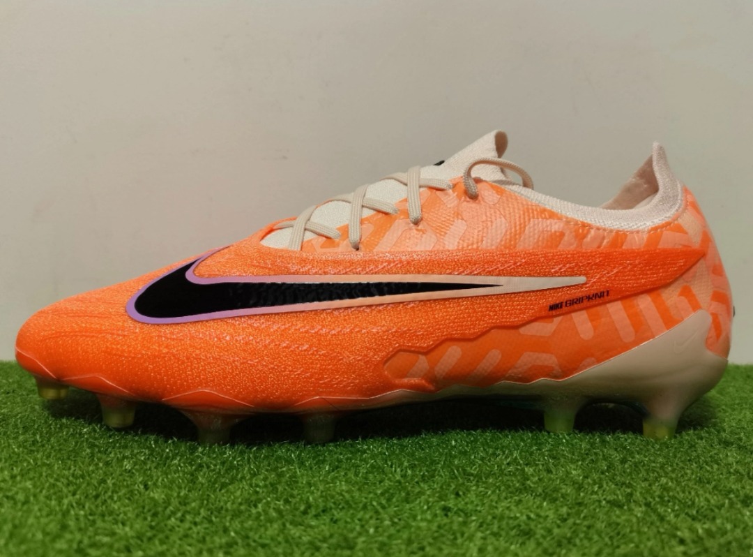 Nike Phantom Gx AG Pro 舒適百搭減震防滑耐磨足球鞋男款橙色, 男裝