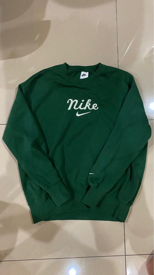 Nike Sweatshirt Green Colourway Men s Fashion Tops Sets