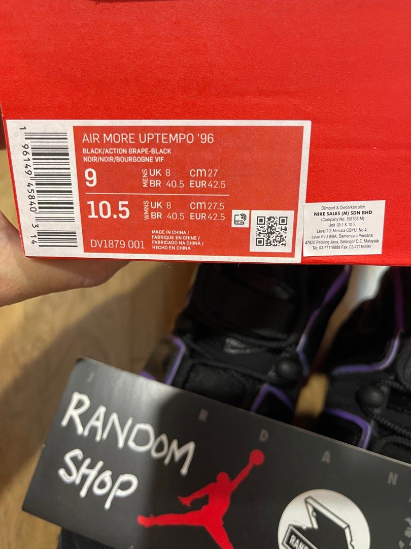 Nike Uptempo 96 Men s Fashion Footwear Sneakers on Carousell