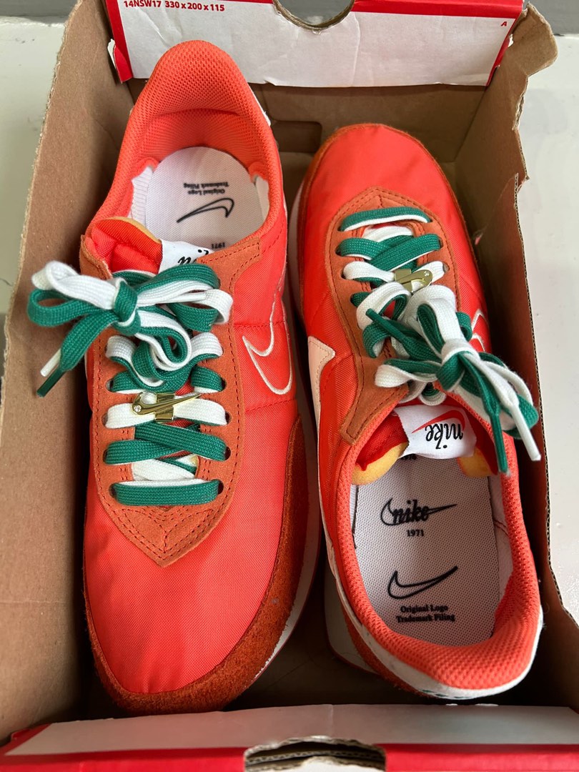 CNY sale BNIB Nike Waffle Trainer 2 Orange Sail Men s Fashion Footwear Sneakers on Carousell