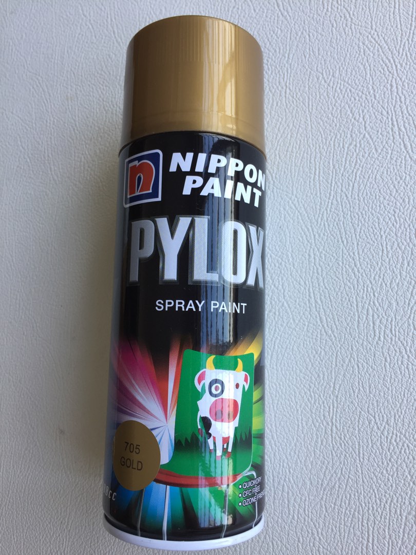 Nippon Spray paint 705 Gold Pylox, Furniture & Home Living, Home Decor, Other Home Decor on