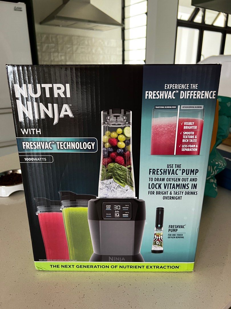 Nutri Ninja Blender Freshvac BL580, TV & Home Appliances, Kitchen