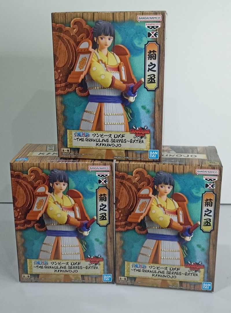 ONE PIECE [Gold Sticker Japan] DXF THE GRANDLINE SERIES EXTRA KIKUNOJO,  Hobbies  Toys, Toys  Games on Carousell