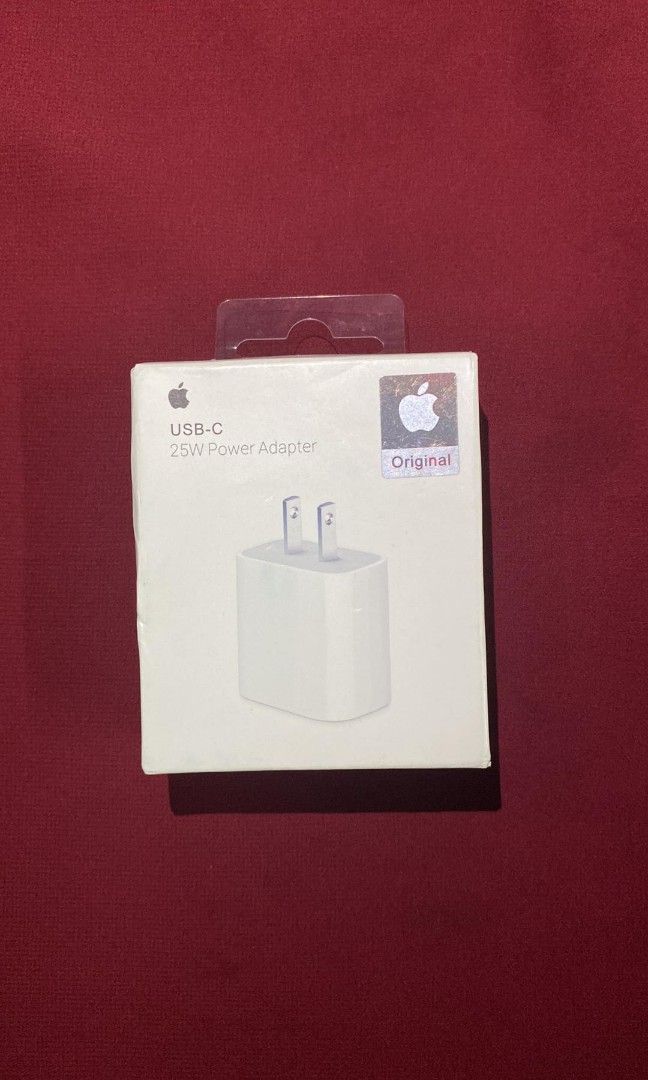 ORIGINAL iPhone charger 25W ADAPTER and TYPE-C to LIGHTNING CABLE (Category: Chargers & Cables) located in Manila. Submitted by milasgadgetph (Listing ID 1246377728, Image 1). Description: Original iPhone charger☑️ BRADNEW AND SEALED PRICE LIST 📃🛒 Set iPhone charger 20W & 1M type c to Lightning-700 ADAPTER (20W) - 550 CABLE (1M) TYPE-C TO LIGHTNING -450 CABLE (2M) TYPE-C TO LIGHTNING-550 CABLE (1M) USB TO LIGHTNING -450 EARPODS LIGHTNING CONNEC
