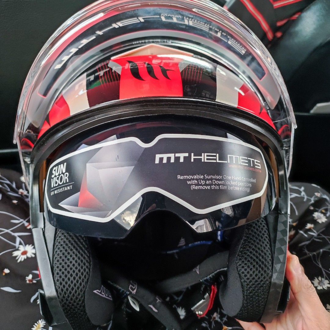 Mt helmets cheap with double visor