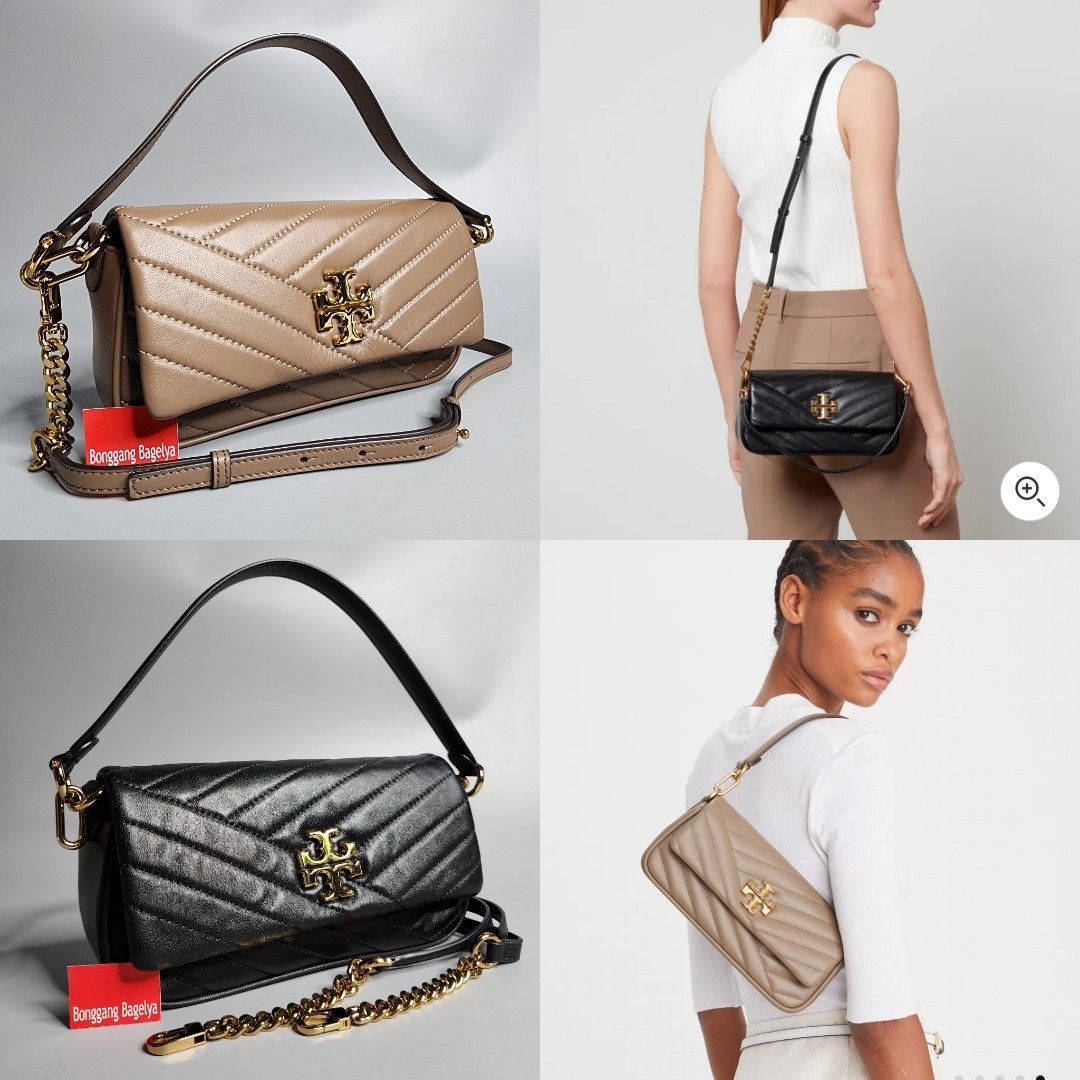 Tory Burch Kira Chevron Convertible Shoulder Bag Black, Women's Fashion,  Bags & Wallets, Cross-body Bags on Carousell