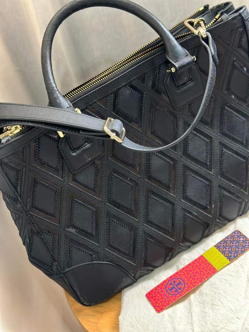 Tory Burch Robinson Patchwork Double-Zip Tote