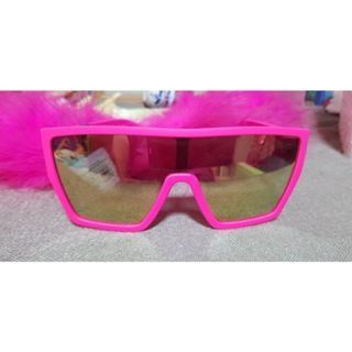 SUPER SALE !!!!Original Wild Fable Women's Shield Plastic Retro Look Sunglasses Silhouette - Neon Pink from US