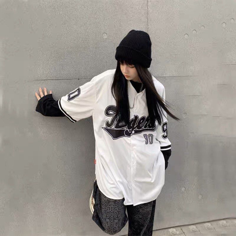 Baseball jersey fashion best sale female