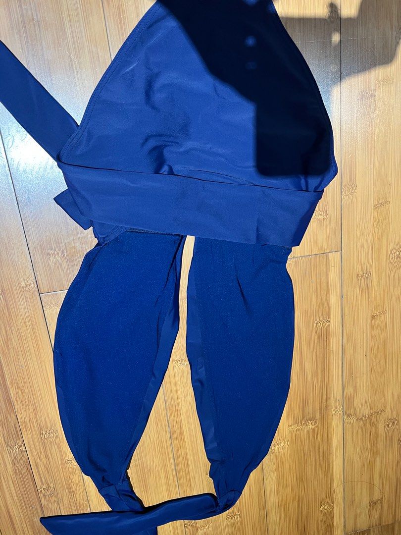 Plunging halter neck swimsuit, Women's Fashion, Swimwear, Bikinis