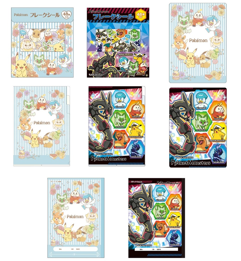 Pokemon Center Flake Stickers / Underlay Mat / 3 Pocket clearfile ...