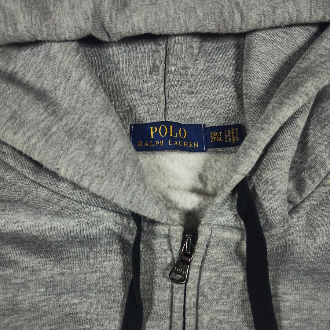 Polo Ralph Lauren Spell Out Big Pony Zip Hoodie, Men's Fashion, Coats