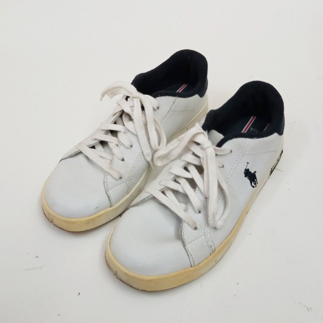 Polo Ralph Lauren longwood trainers in white, Women's Fashion, Footwear