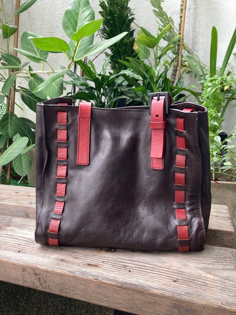 Preloved Falor Italian Leather Bag, Women's Fashion, Bags & Wallets