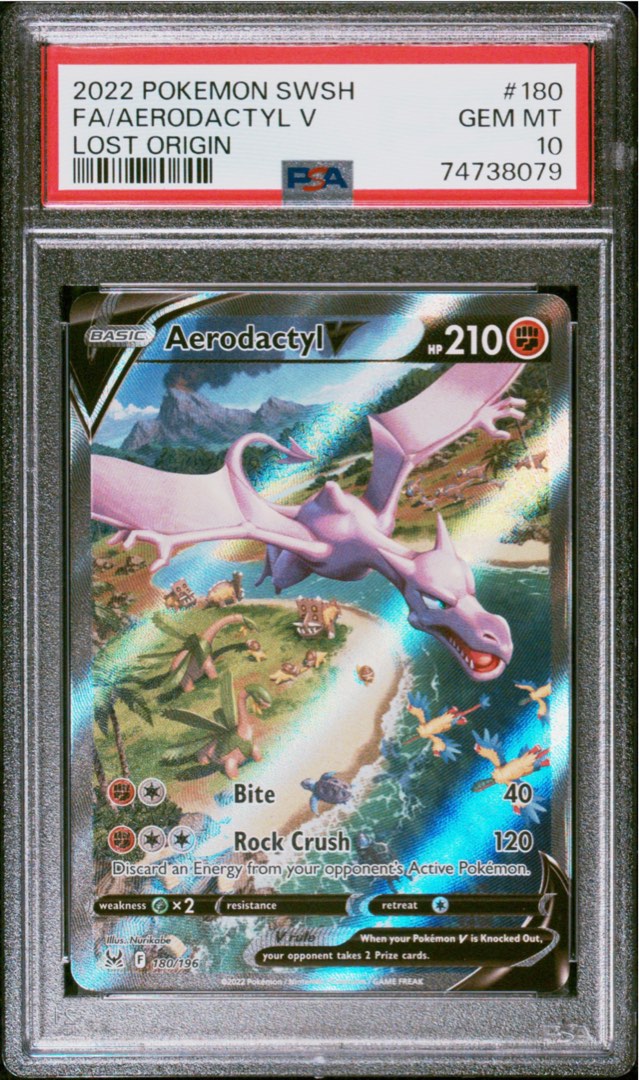 Aerodactyl V Lost Origin Pokemon Card