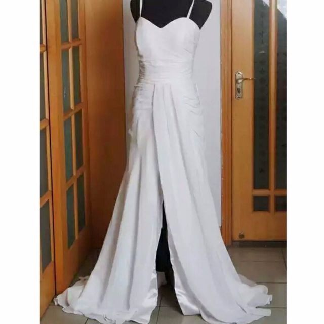 Chiffon dress hotsell with slit