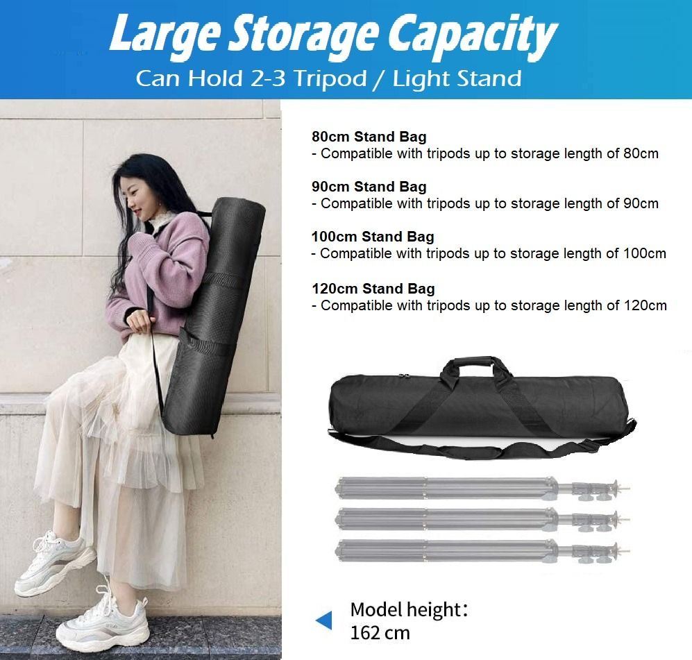 28x5x5 Inch/70x13x13cm Tripod Carrying Case Heavy Duty