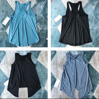 Sale: New Lululemon Meet Halfway *Striped/Essential Tank Pleated *Jersey Tank