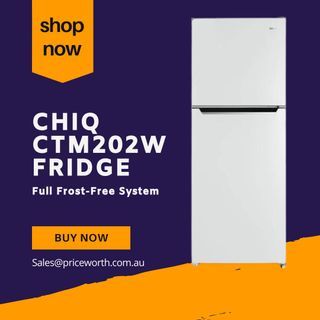 SALE!!!SALE!!!SALE!!! CHIQ CTM202NW FRIDGE WHITE SALE!!! SALE!!!