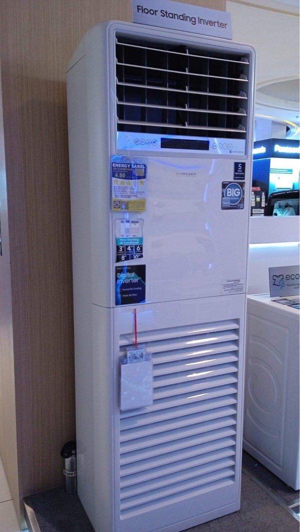 SAMSUNG FLOOR MOUNTED INVERTER AIRCON (Category: Air Conditioning and Heating) located in Quezon City. Submitted by annys.online (Listing ID 1246541749, Image 1). Description: SAMSUNG FLOOR MOUNTED INVERTER AIRCON AC030BNPDKCTC 3HP SRP 109,995 Cash: 63,900 AC36BNPDKCTC. 4HP SRP 129,995 Cash: 75,500 AC048BNPDKCTC 6hp SRP 149,995 Cash: 87,000 AC054BNPDKCTC 6HP 3 phase SRP 169,995 Cash: 100,900 AC078BNPDBCTC 8HP SRP 259,995 Cash: 159,500 AC096BNPDBC