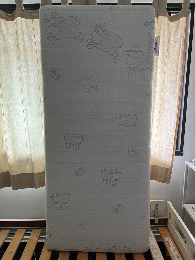Serta Kids Single Mattress 160cm x 70cm x 10cm, Furniture & Home Living