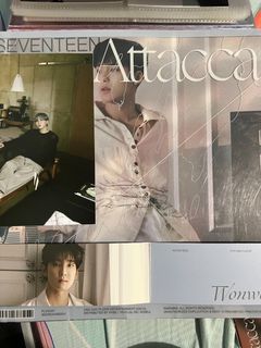 Seventeen unsealed albums ( Attacca OP1, OP2, OP3 Car. Ver., Kit, FTS-Ep.1 - Ep. 5)