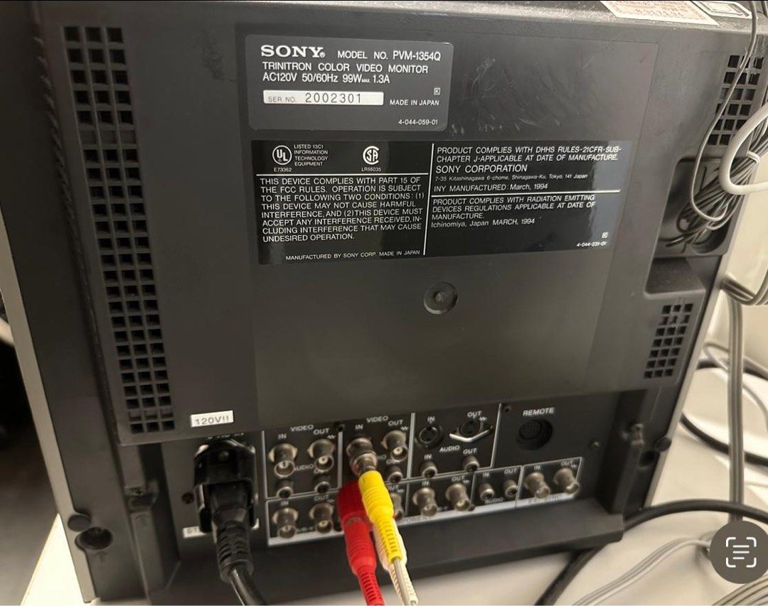 SONY PVM-1354Q HR TRINITRON 13