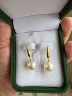 South Sea Pearl 14k Drop Earrings