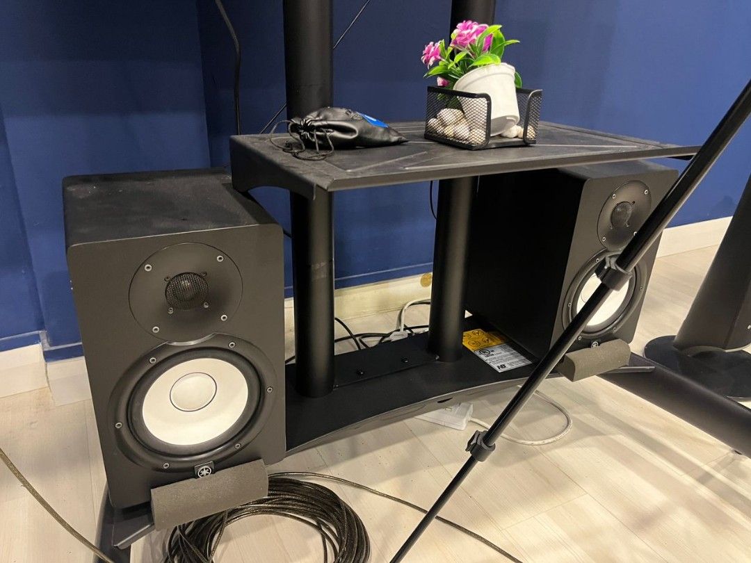 Speaker Yamaha HS8 Speakers Studio Audio, - Pair Soundbars, (Free Span), Carousell Monitor & Power on Amplifiers