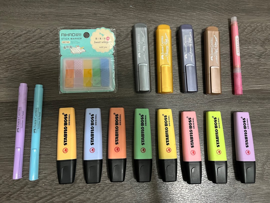 STABILO HIGHLIGHTERS, Hobbies & Toys, Stationary & Craft, Craft