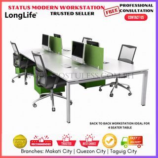 STATUS MODERN WORKSTATION, Customized Working Table, Status Modern Desk, Cubicles, Modular Partitions, Office Desk, Computer Desk, Customized Table, Computer Table