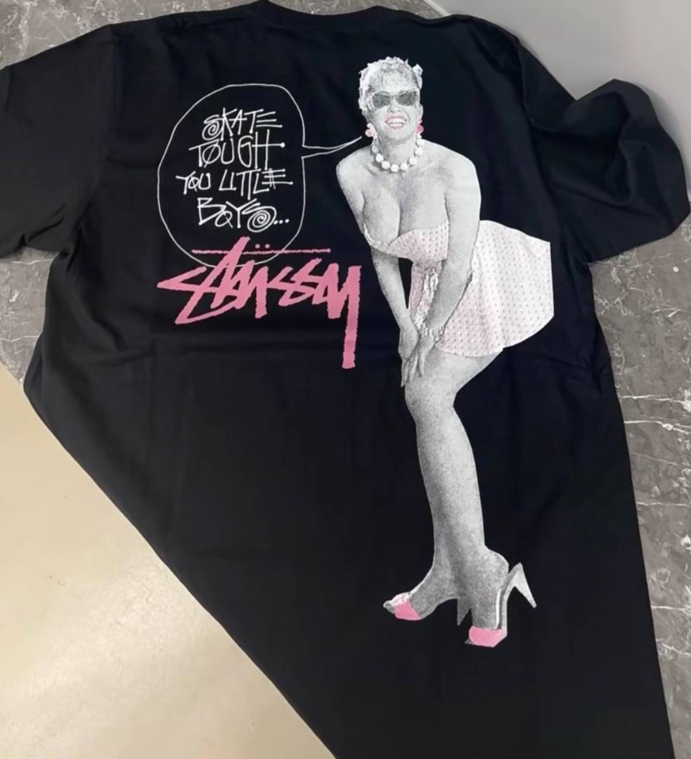 【STUSSY★】SKATE TOUGH TEE UNISEX 4color Stussy Skate Tough You Little Boys Graphic T Shirt Men's