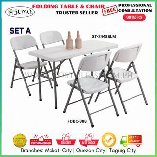 🪑🌟SUMO FOLDING TABLE & FOLDING CHAIR SALE! 🌈✨ Plastic Table, Plastic Chair, Folding Chairs, Folding Table, Banquet Table, Banquet Chair, Picnic Table, Restaurant Table, Home Furniture, Office Furniture, Computer Table