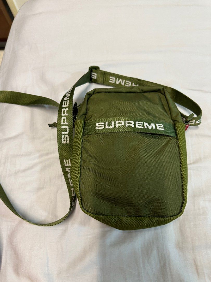 SUPREME FW22 SHOULDER BAG OLIVE, Men's Fashion, Bags, Sling Bags