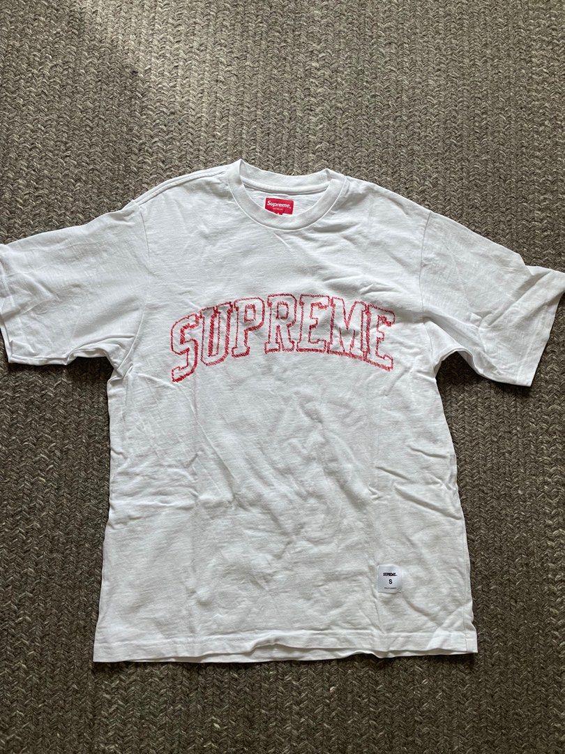 Supreme Sketch Embroidered S/S, 名牌, 服裝- Carousell