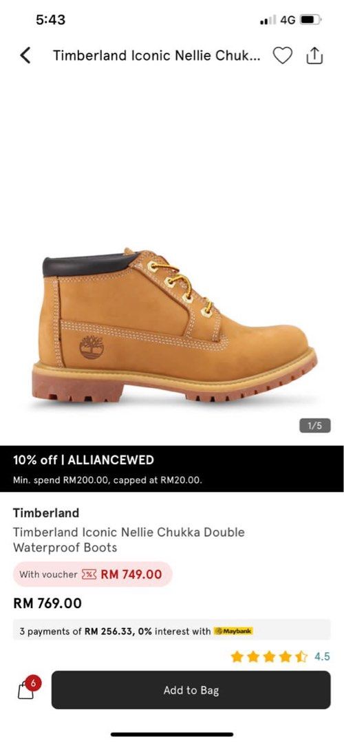 Timberland 4g insulation hot sale