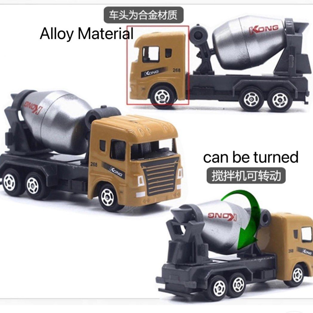 Toy Car Construction Engineering Vehicles Dump Truck,Excavator,Concrete