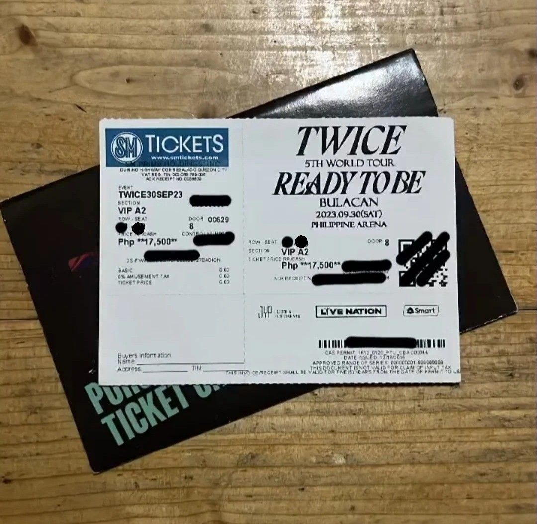 TWICE READY TO BE VIP PACKAGE, Tickets & Vouchers, Event Tickets on
