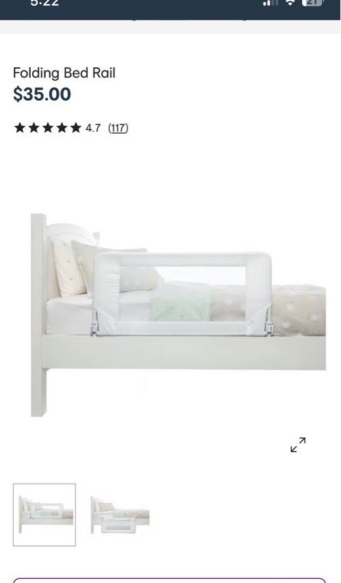 ABSOLUTE BARGAIN. Two Australian bought bed rails Babies Kids
