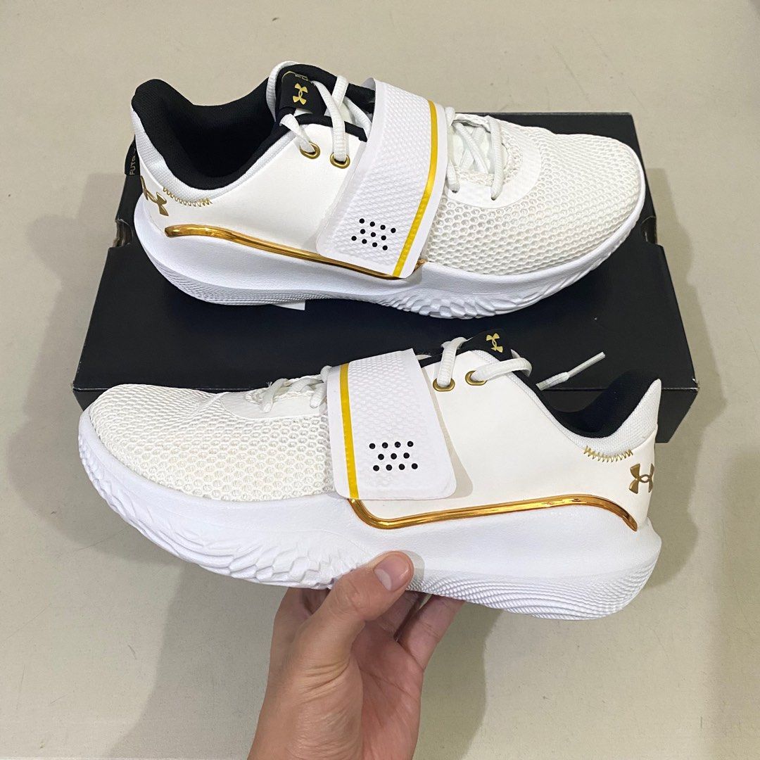Under armour discount white gold shoes