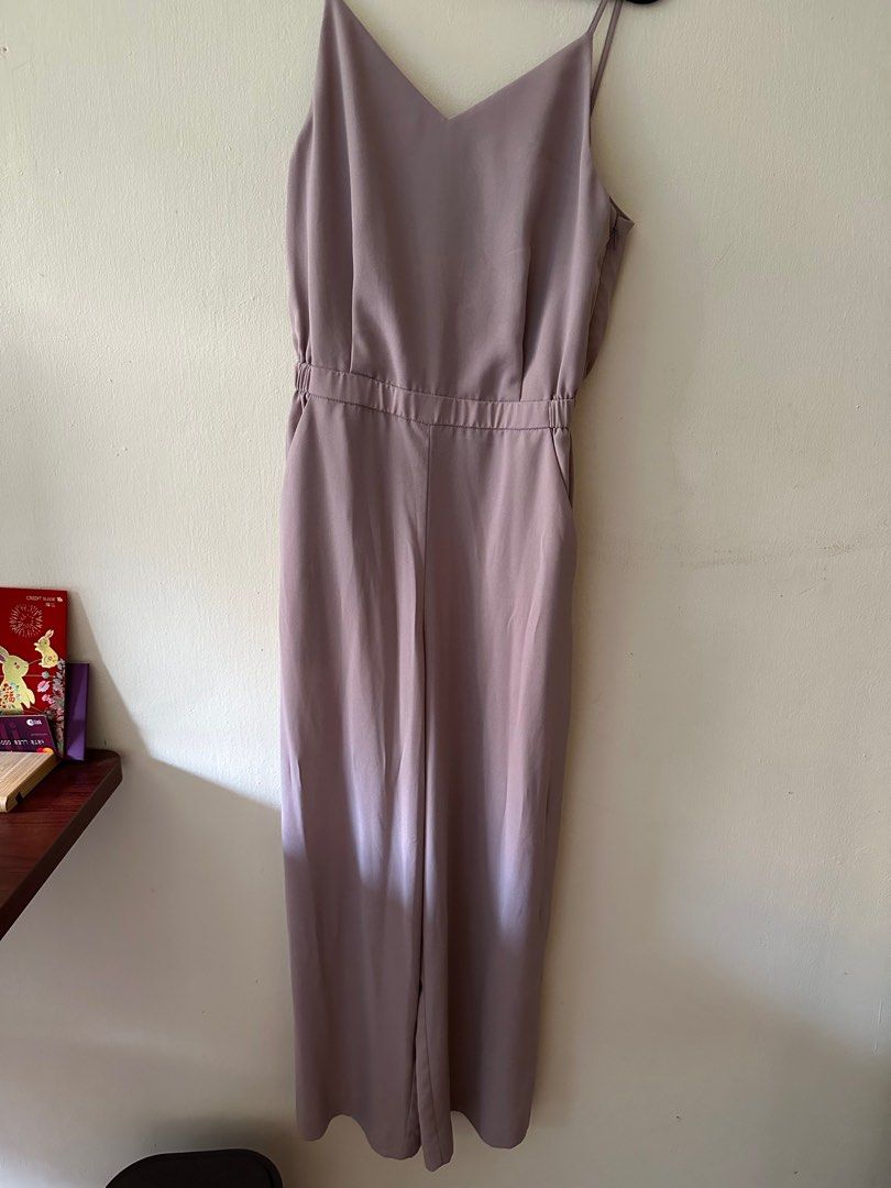 Uniqlo Camisole Jumpsuit in Burnt Orange, Women's Fashion, Dresses & Sets,  Jumpsuits on Carousell