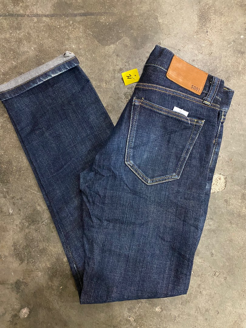 Uniqlo Selvedge S001, Men's Fashion, Bottoms, Jeans on Carousell
