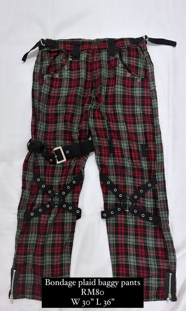Shop Generic Korean Striped Harem Pants Men's Streetwear Man Casual Loose  Japanese Men Black Gray Retro Plaid Harajuku Punk Pants Online | Jumia Ghana