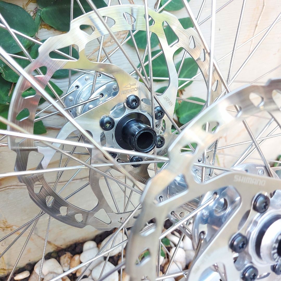 VELO ORANGE Voyager Rims 26 inch Silver + Hub 32h + Rotor 6 bolt 160mm