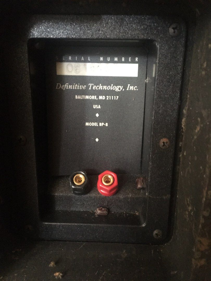 Vintage Definitive Technology Bipolar Speakers BP8, Audio, Soundbars