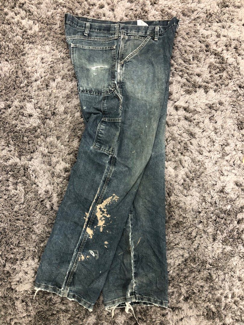 Distressed wrangler jeans top