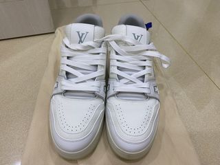 Louis Vuitton White Leather LV Trainer Sneaker, myGemma, SG