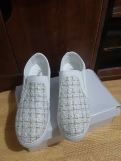 White shoes slight heels