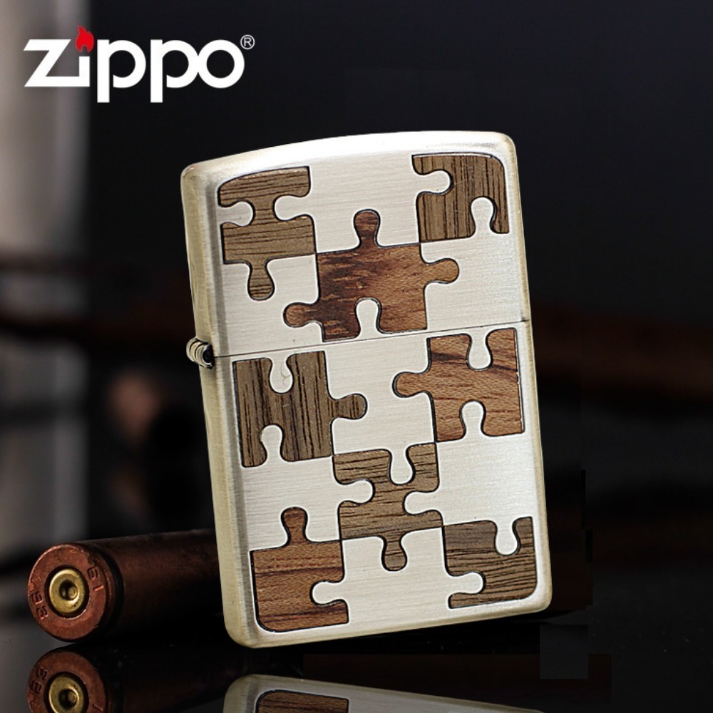 Wood Jigsaw Puzzle M033S Zippo Lighter, Hobbies & Toys